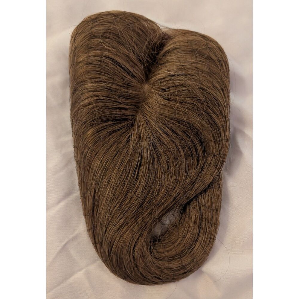Rich Choices 14" Hair Toppers Human Hair 100% Remy Toppers NO Bangs Brown #6 NIB